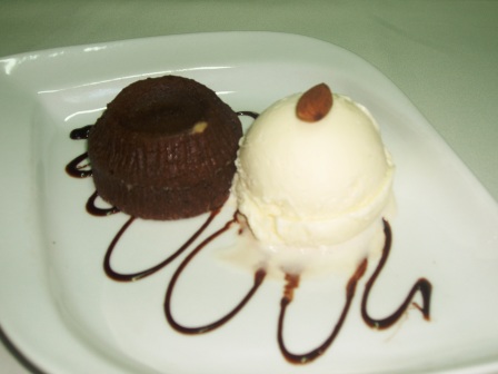 Volcán de chocolate 2